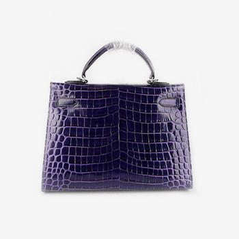 Hermes Kelly HK32 Ladies 2way Purple Handbag