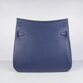 Hermes Jypsiere H6508 Cross Body Bag Cow Leather Blue