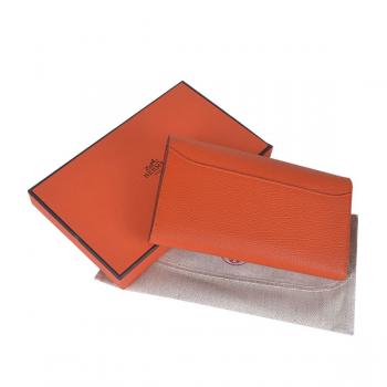 Hermes Wallet H6023 Ladies Cow Leather