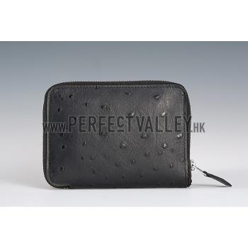 Hermes Azap Small Wallet Black Leather 18926952