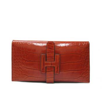 Cheap Hermes Wallet H1115 Wallet Crocodile Replica HM02221