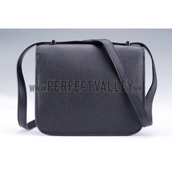 Cheap Hermes Constance Black with Silver Buckle