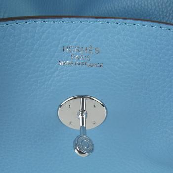 Hermes Lindy 6208 Ladies Cross Body Bag Blue