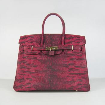 Hermes Birkin 6089 Handbag Crocodile Red