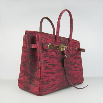 Hermes Birkin 6089 Handbag Crocodile Red