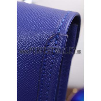 Replica Hermes Jige Elan 29 Blue Electric Clutch 608009