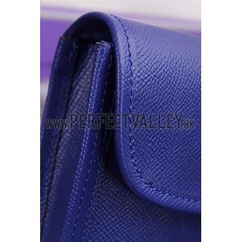 Replica Hermes Jige Elan 29 Blue Electric Clutch 608009