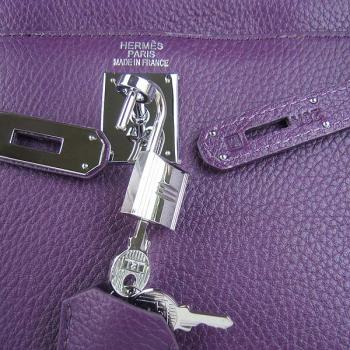 Hermes Kelly 6108 Ladies Lambskin Purple Handbag