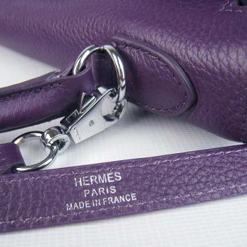 Hermes Kelly 6108 Ladies Lambskin Purple Handbag