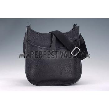 Hermes Black Evelyne Shoulder Bag