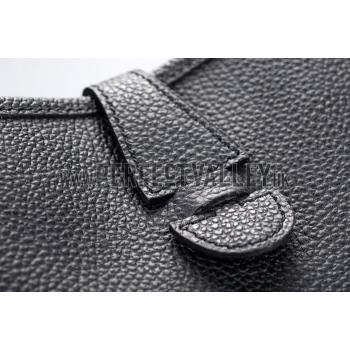 Hermes Black Evelyne Shoulder Bag