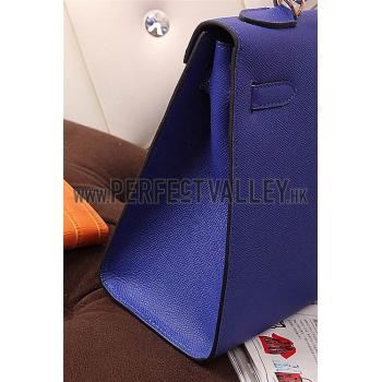 Hermes Kelly 32 Blue Electric 608179