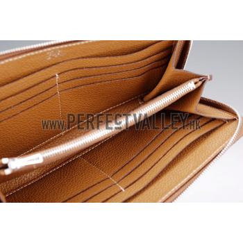 Hermes Azap Long Wallet Tan