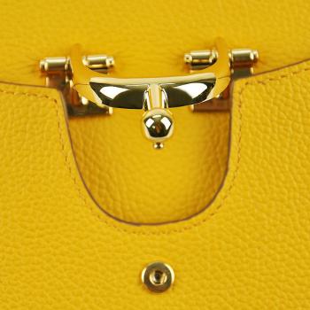 Cheap Hermes Stirrup bag 8065 Cow Leather Yellow