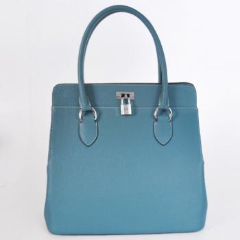 Hermes Toolbox H8688 Ladies 2way Blue Handbag Replica