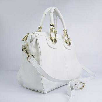 Replica Hermes  bags 60669 2way Cow Leather White