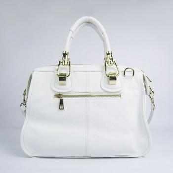 Replica Hermes  bags 60669 2way Cow Leather White