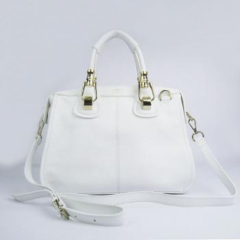 Replica Hermes  bags 60669 2way Cow Leather White