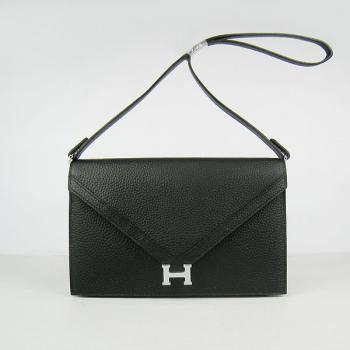 Hermes  bags H021 Cross Body Bag Cow Leather Black