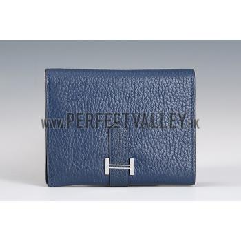 Replica Hermes Bearn Card Case Blue 18926951