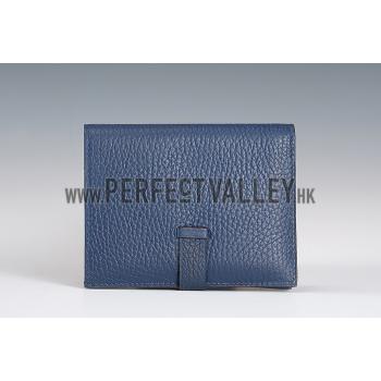 Replica Hermes Bearn Card Case Blue 18926951