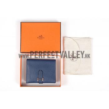 Replica Hermes Bearn Card Case Blue 18926951