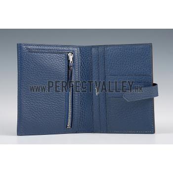 Replica Hermes Bearn Card Case Blue 18926951