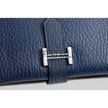 Replica Hermes Bearn Card Case Blue 18926951