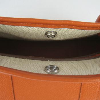 Hermes Garden Party H2808 Ladies Lambskin Orange Replica