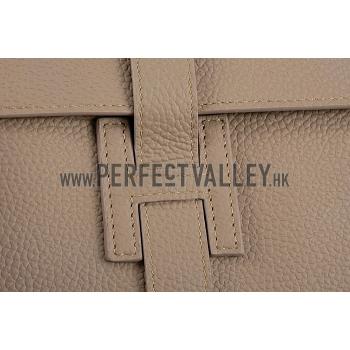 Hermes Jige Clutch Grey 18926962