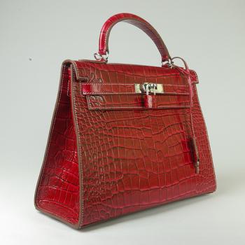 Hermes Kelly HK32 2way Crocodile Handbag