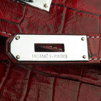 Hermes Kelly HK32 2way Crocodile Handbag