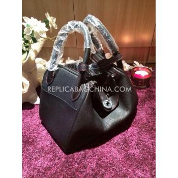 Hermes Lindy Leather Black Bag