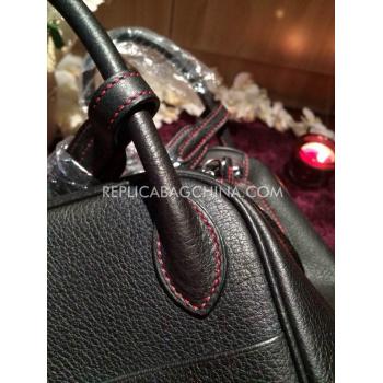 Hermes Lindy Leather Black Bag