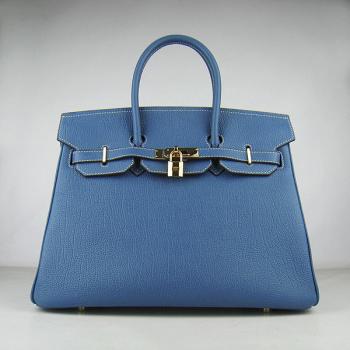 Hermes Birkin 6089 Handbag Blue