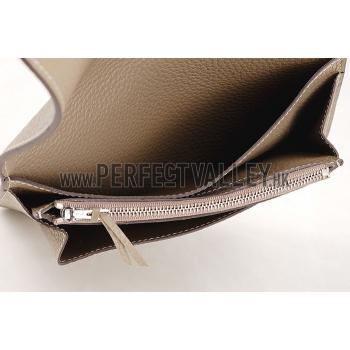 Hermes Dogon Wallet Taupe  18926636 Replica