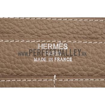 Hermes Dogon Wallet Taupe  18926636 Replica