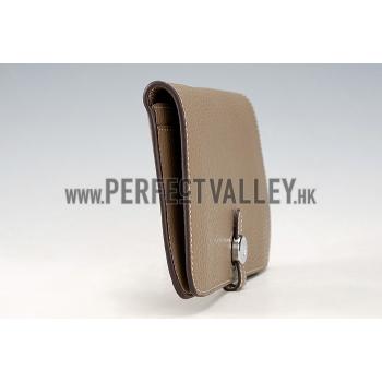 Hermes Dogon Wallet Taupe  18926636 Replica