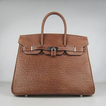 Cheap Hermes Birkin 6089 Handbag Cow Leather Brown