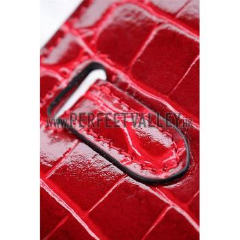 Cheap Hermes Kelly 28 Crocodile Leather Red 608151