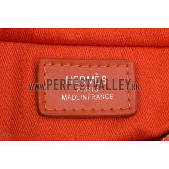 Hermes Deauville Tote Bag Orange Replica