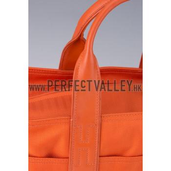 Hermes Deauville Tote Bag Orange Replica