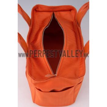 Hermes Deauville Tote Bag Orange Replica