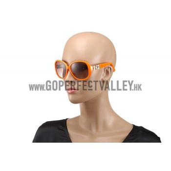 Replica Hermes Oversized Round Frame Orange Sunglasses 308100