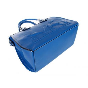 Hermes Original leather 60669 2way Cow Leather Blue Replica