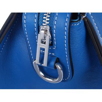 Hermes Original leather 60669 2way Cow Leather Blue Replica