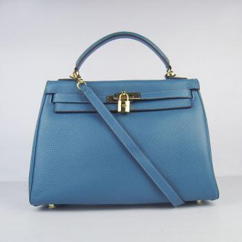 Hermes Kelly 6108 Ladies Blue Handbag