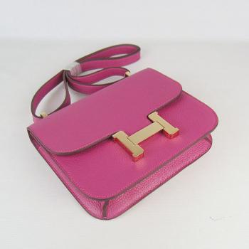 Hermes Constance H107 Cross Body Bag Pink