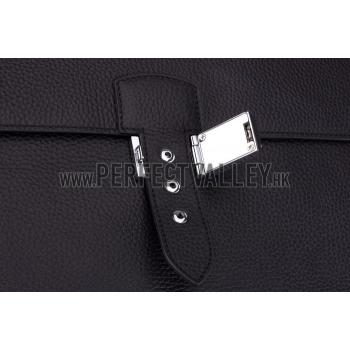 Cheap Hermes Sac a Depeche Black