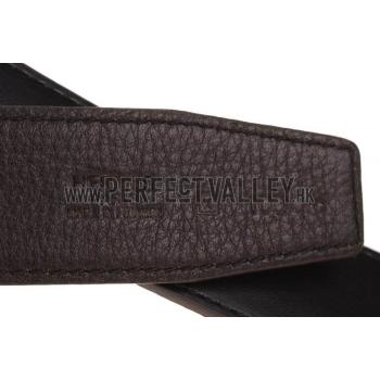 Replica Hermes Large H Buckle Brown Belt